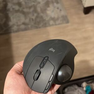 Logitech Dark Gray Wireless Trackball Mouse